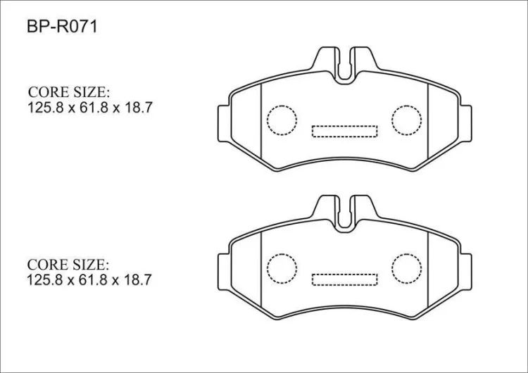Колодки задние Gerat BP-R071 4шт купить,14679