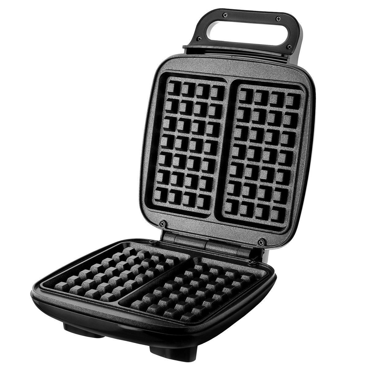 Вафельница Brayer BR2301 серебристо-черная купить,0