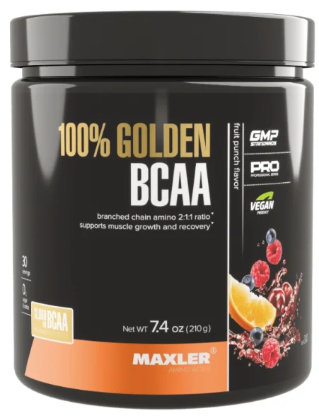 Аминокислота Maxler 100% Golden BCAA Фруктовый пунш 210 г