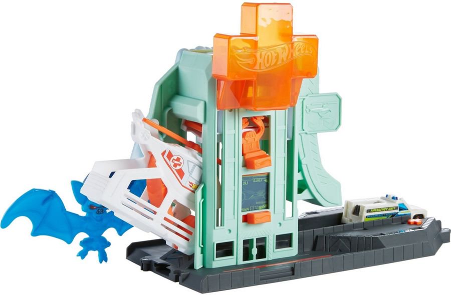 Игровой набор Hot Wheels City Атака летучей мыши на госпиталь купить,NaN