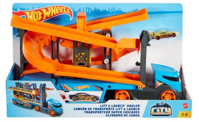 Грузовик-транспортер Hot Wheels City Крутой спуск купить,NaN