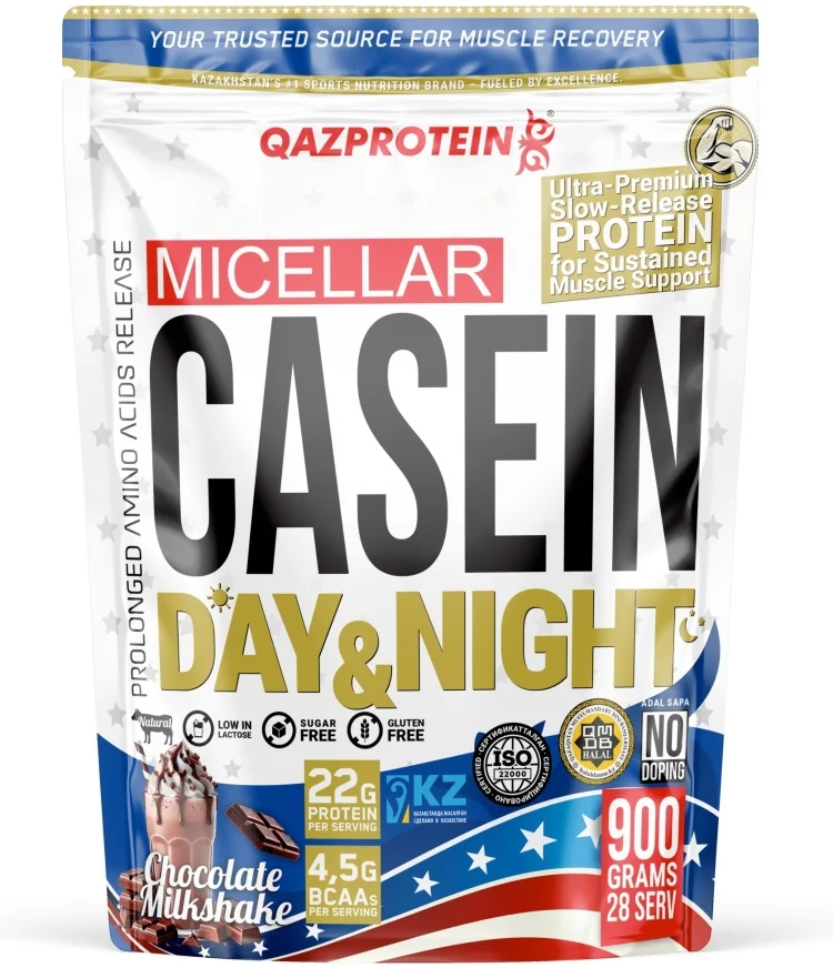 Протеин Qazprotein Micellar Casein молочный шоколад 900гр