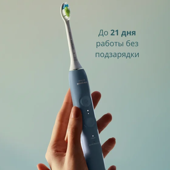 Электрическая зубная щетка Philips Sonicare 4100 HX4041/48 серый