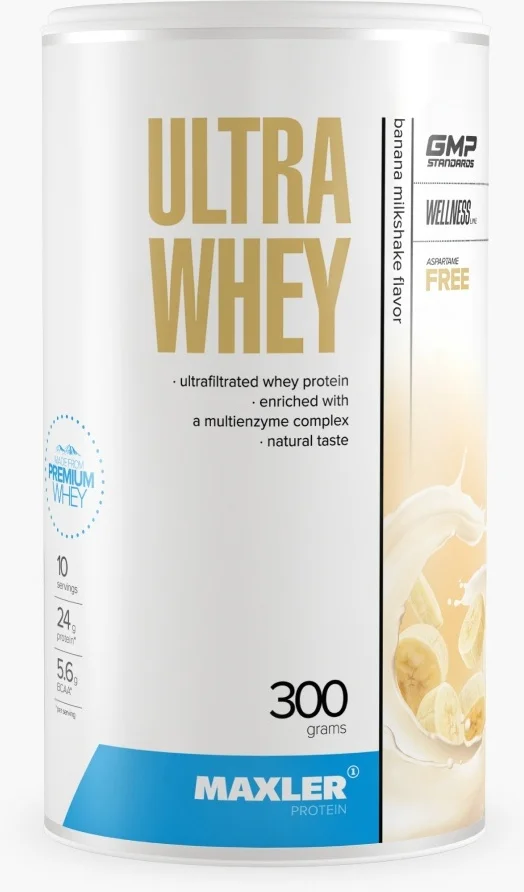 Протеин Maxler Ultra Whey банановый милкшейк 300гр купить,NaN