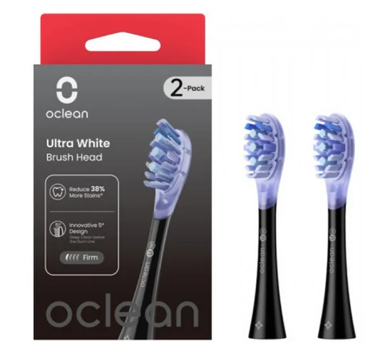 Сменные зубные щетки Oclean Ultra White Brush Head UW02 Черный