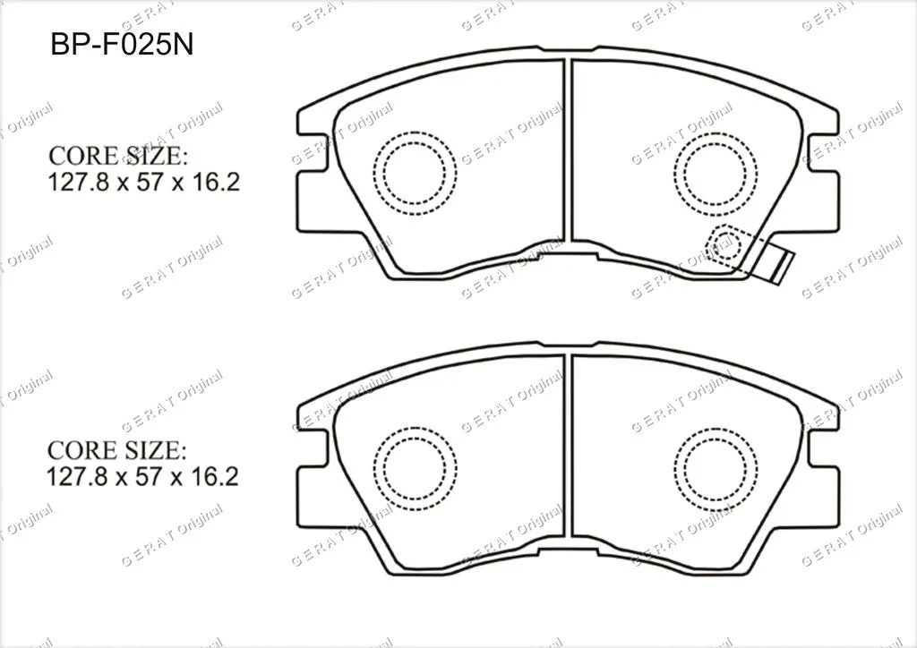 Колодки передние Gerat BP-F056P купить,12206