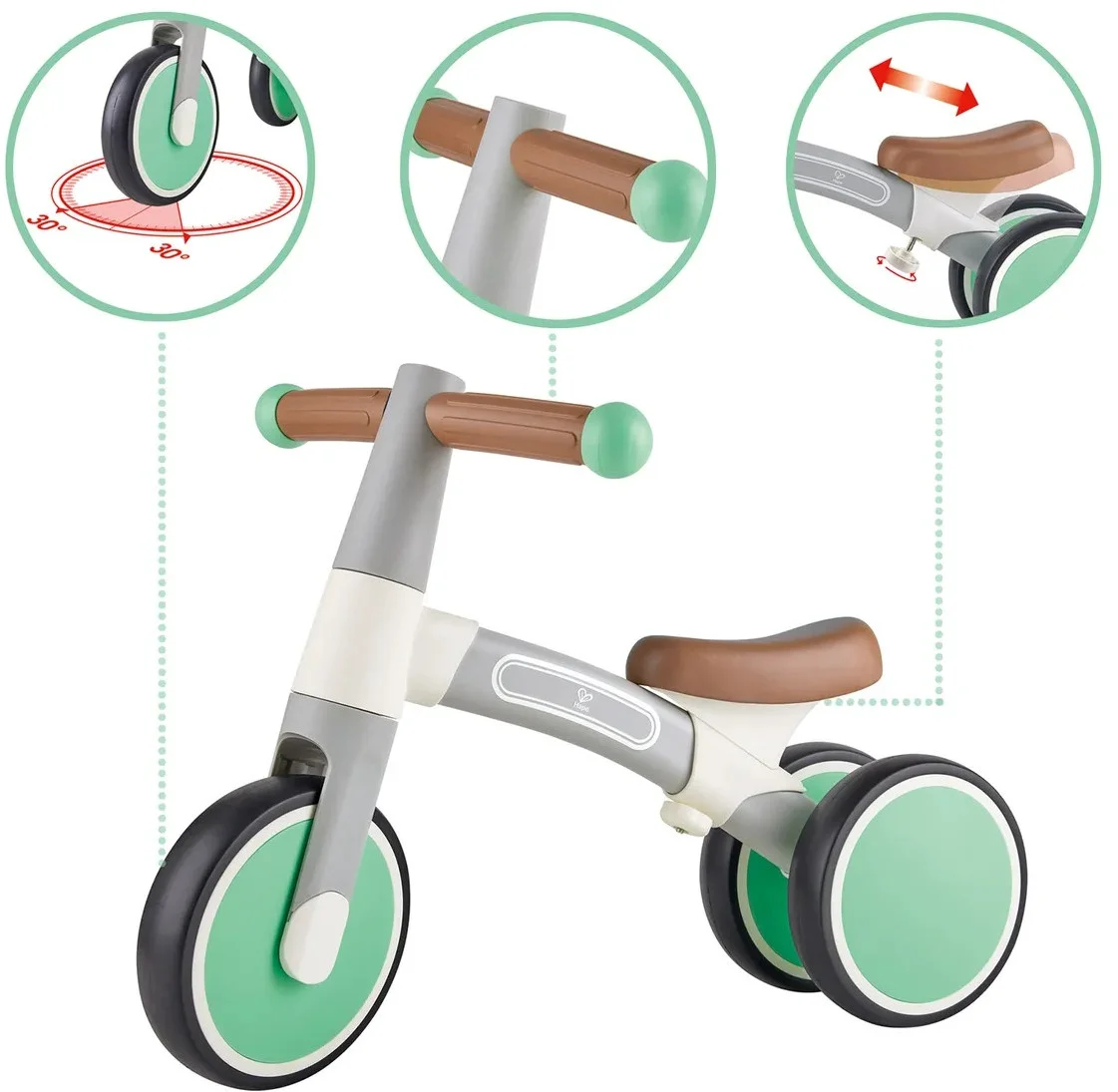 Беговел Hape First Ride E0104_HP светло-зелёный купить,NaN