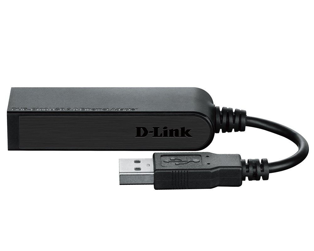 Адаптер D-Link  DUB-E100 черный купить,NaN