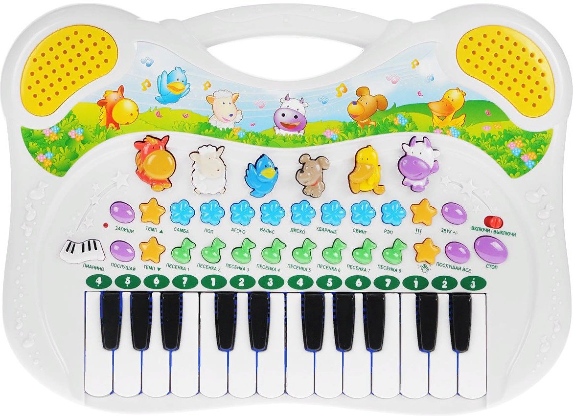 Развивающая игрушка Genio Kids Синтезатор Поющие друзья GK PK39FY купить,0