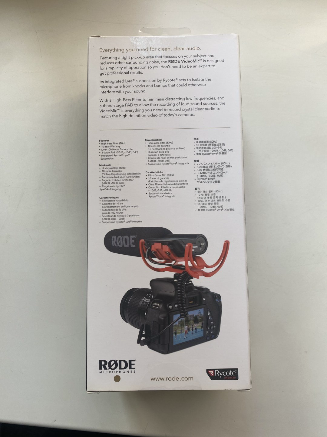 Rode VideoMic Rycote черный купить,NaN
