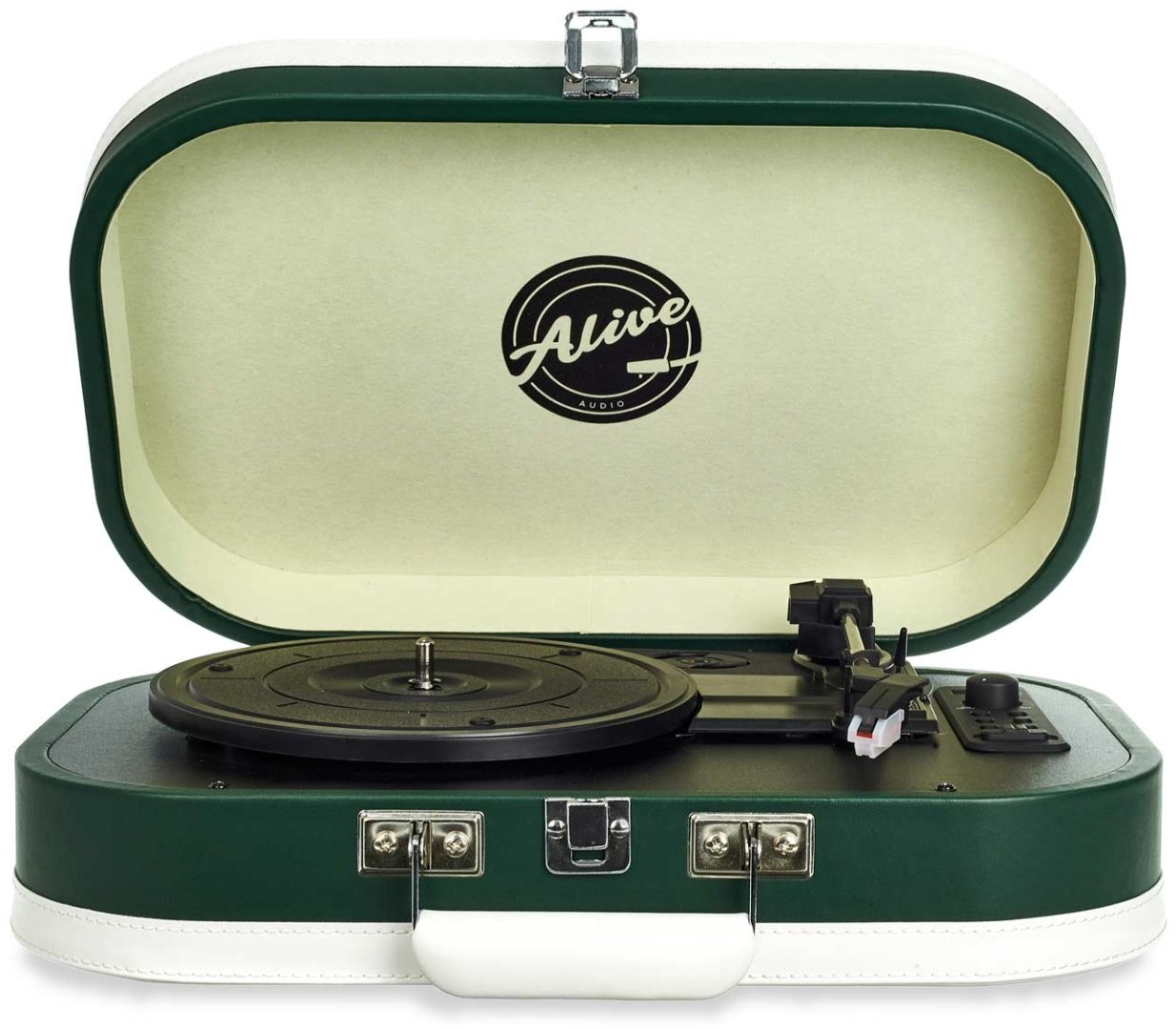 Виниловый проигрыватель ALIVE AUDIO VINTAGE Cades Gin зеленый купить,NaN