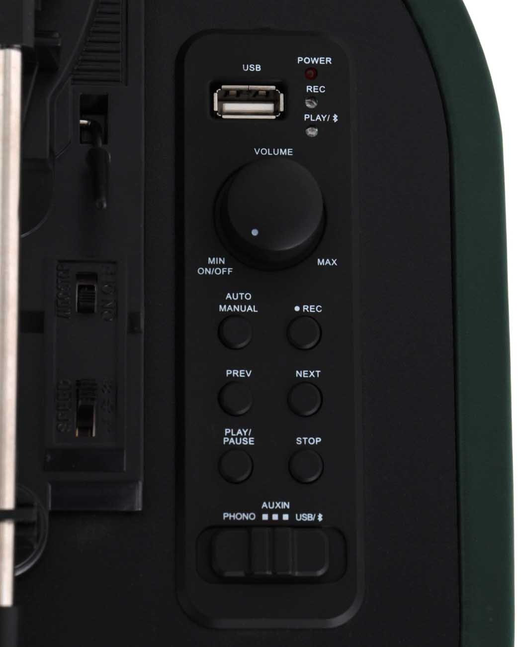 Виниловый проигрыватель ALIVE AUDIO VINTAGE Cades Gin зеленый купить,NaN