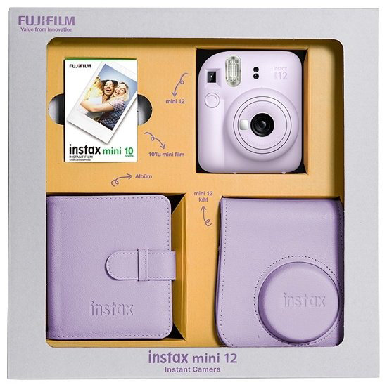 Фотокамера моментальной печати Fujifilm INSTAX MINI 12 фиолетовый купить,NaN