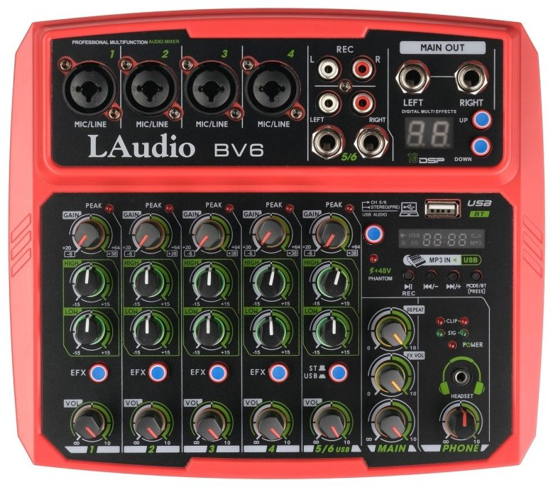 Микшерный пульт LAudio BV6 купить,NaN