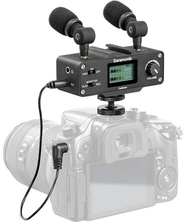 Микрофон Saramonic CaMixer черный купить,NaN