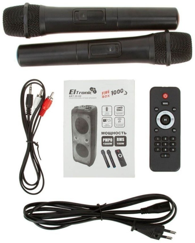 Портативная колонка Eltronic 20-62 черный - ForteMarket Портативная колонка Eltronic 20-62 черный купить,0