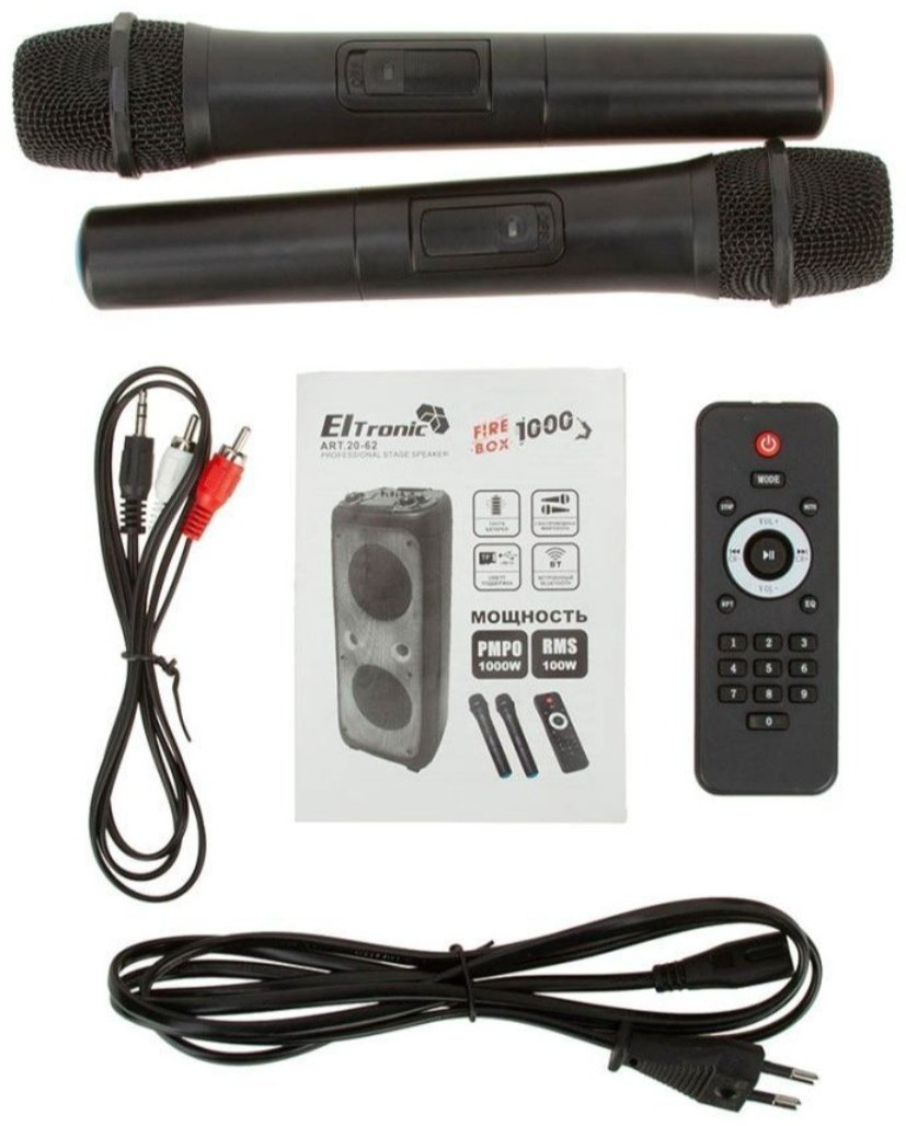 Портативная колонка Eltronic 20-62 черный купить,NaN