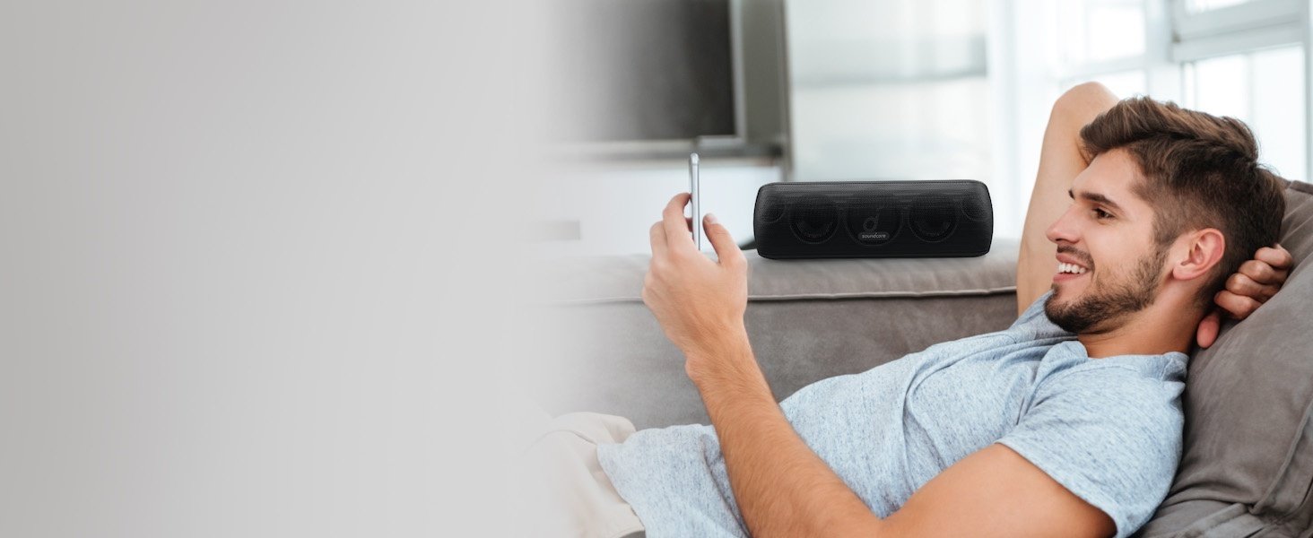 Портативная колонка Anker Soundcore Motion+ черный - ForteMarket Портативная колонка Anker Soundcore Motion+ черный купить,0