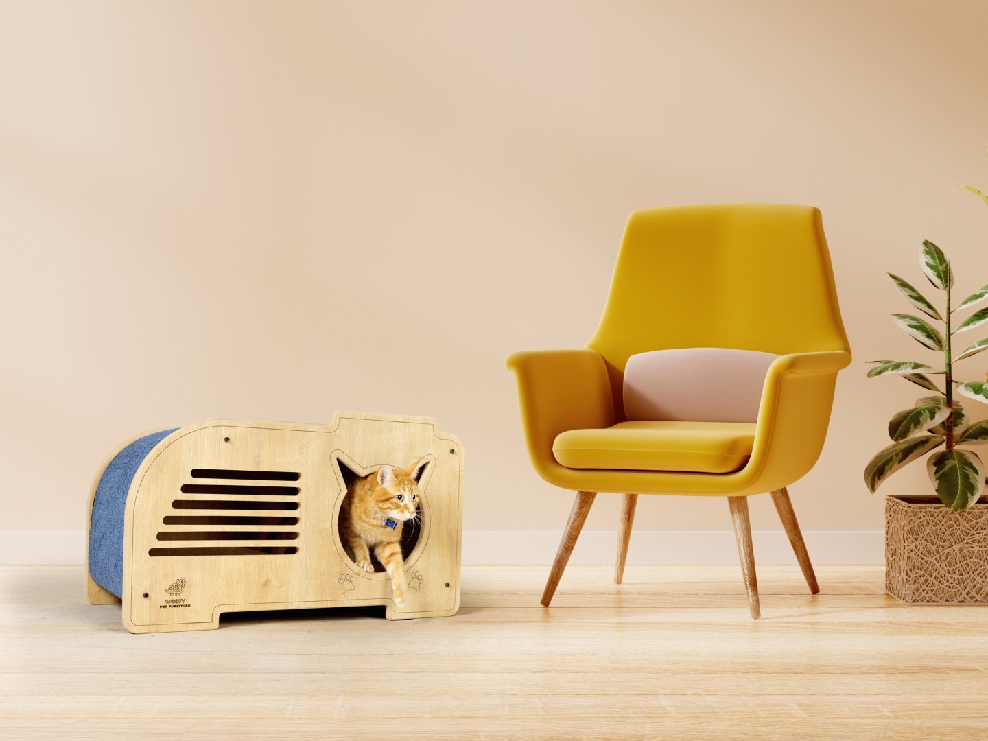 Домик WOOFY Catsy 1A 79 см x 36 см - ForteMarket Домик WOOFY Catsy 1A 79 см x 36 см купить,0