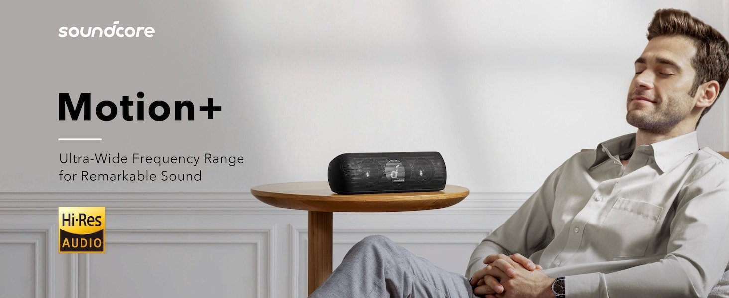 Портативная колонка Anker Soundcore Motion+ черный - ForteMarket Портативная колонка Anker Soundcore Motion+ черный купить,0