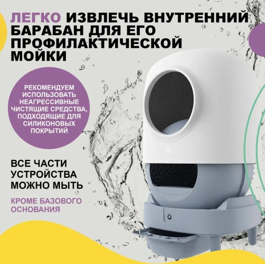 Petree автоматический туалет-лоток белый купить,NaN