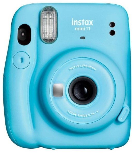 Фотокамера моментальной печати Instax MINI 11 голубой &#43; пленка 10 шт