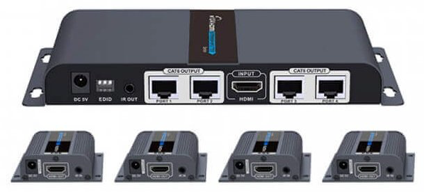 LENKENG HDMI - HDMI LKV714Pro черный купить,NaN