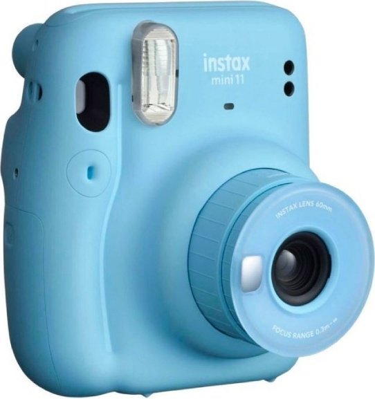 Фотокамера моментальной печати Instax MINI 11 голубой + пленка 20 шт купить,NaN