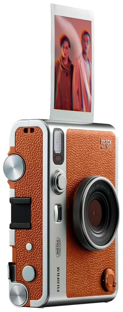 Фотокамера моментальной печати Fujifilm Instax Mini Evo коричневый купить,0