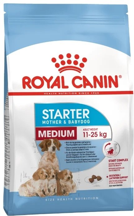 Корм Royal Canin Medium Starter M&amp;B для средних пород 12 кг