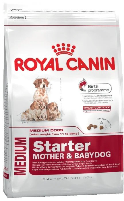 Корм Royal Canin Medium Starter M&amp;B для средних пород 12 кг купить,NaN