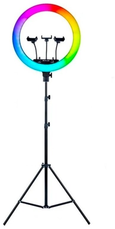 Кольцевая лампа RGB MJ18, 45 см