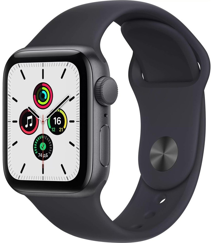 Смарт-часы Apple Watch SE 44 мм черный