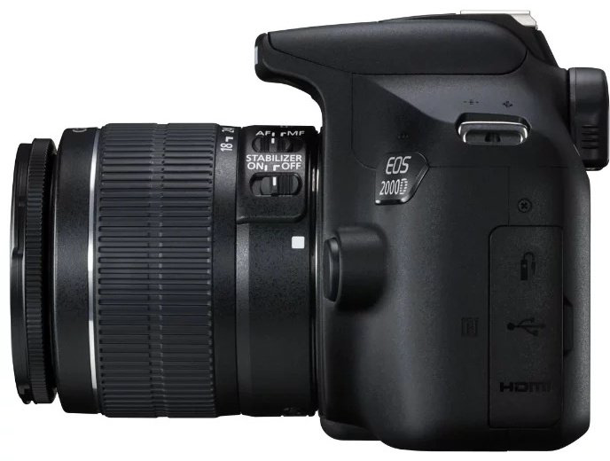 Фотокамера Canon EOS 2000D Kit EF-S 18-55 IS II черный купить,NaN
