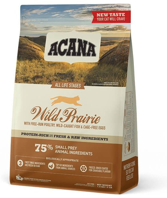 Корм Acana Wild Prairie беззерновой корм для кошек рыба, домашняя птица, яйца 4.5 кг купить,NaN