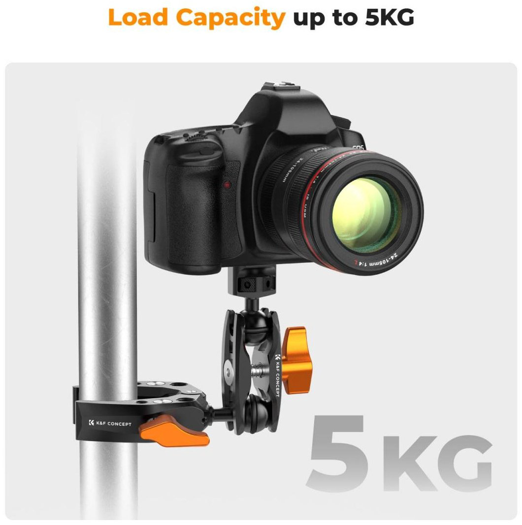 Крепление K&amp;F CONCEPT Magic Arm 1/4" Винт с двумя шаровыми головками Ms14 KF31.082 купить,NaN