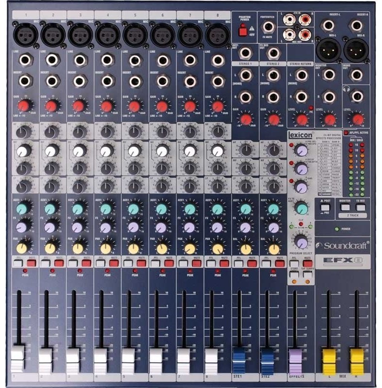 Микшерный пульт Soundcraft EFX8 синий - ForteMarket Микшерный пульт Soundcraft EFX8 синий купить,0