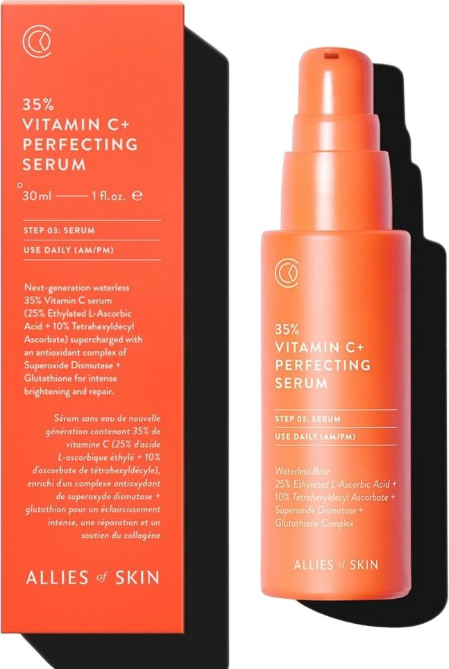 Allies of skin сыворотка 35 % Vitamin C+ Perfecting для лица 30 мл купить,NaN