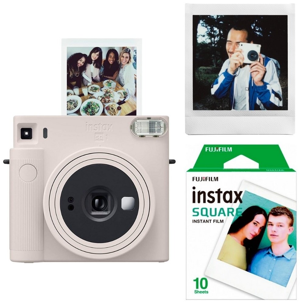 Фотокамера моментальной печати Fujifilm Instax Square SQ1 белый &#43; 10shoot EX D