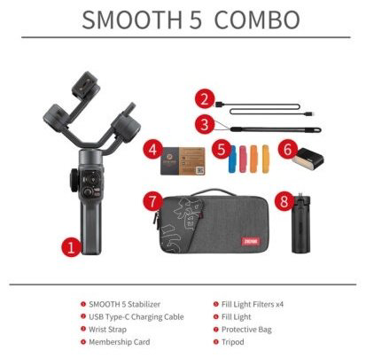 Стедикам Zhiyun Smooth 5 combo купить,NaN