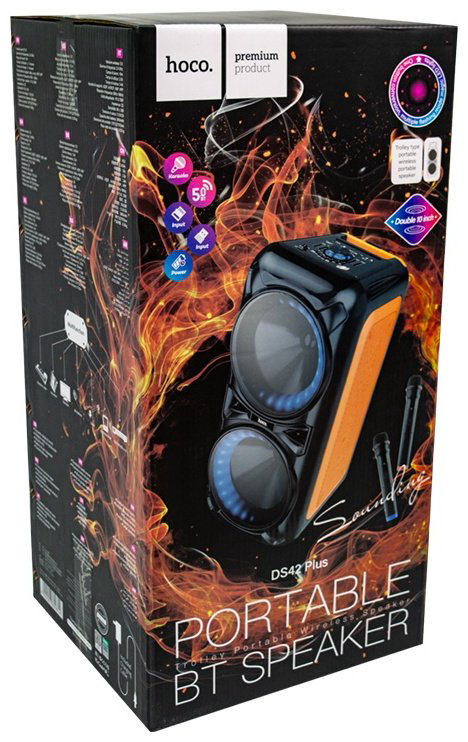 Портативная колонка Hoco DS42 plus оранжевый купить,NaN
