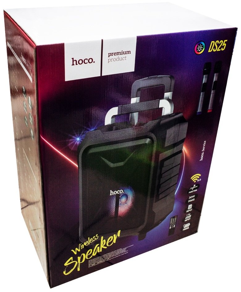 Портативная колонка Hoco DS25 черный - ForteMarket Портативная колонка Hoco DS25 черный купить,0