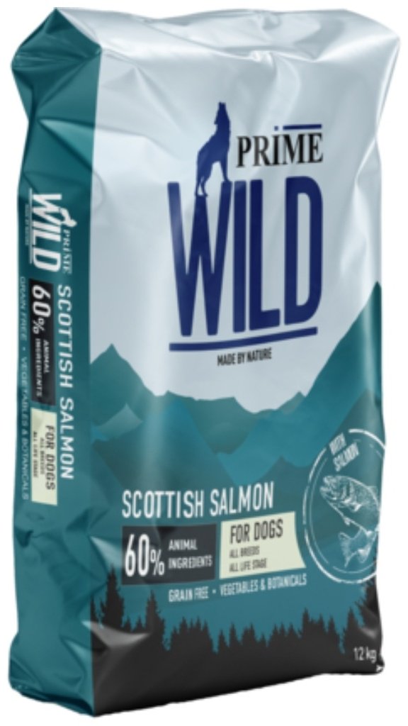 Корм Prime Wild GF Scottish Лосось для щенков и взрослых всех пород 12 кг