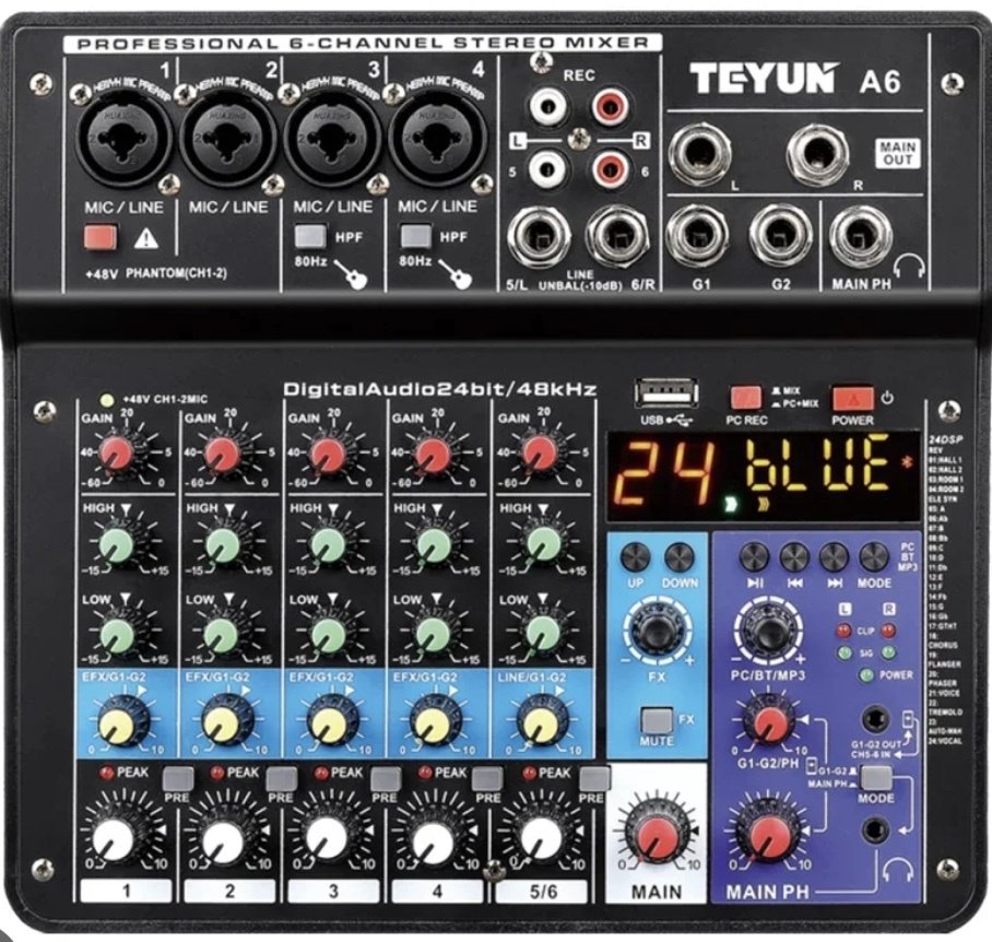 Микшерный пульт TEYUN A6