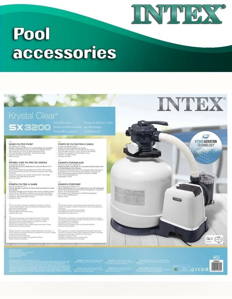 Фильтр Фильтр-насос Intex песочный 12000 л/ч 26652 - ForteMarket Фильтр Фильтр-насос Intex песочный 12000 л/ч 26652 купить,145999