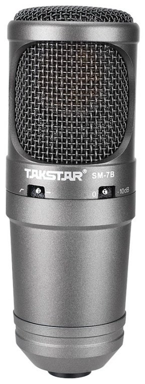Микрофон Takstar SM-7B серебристый купить,NaN