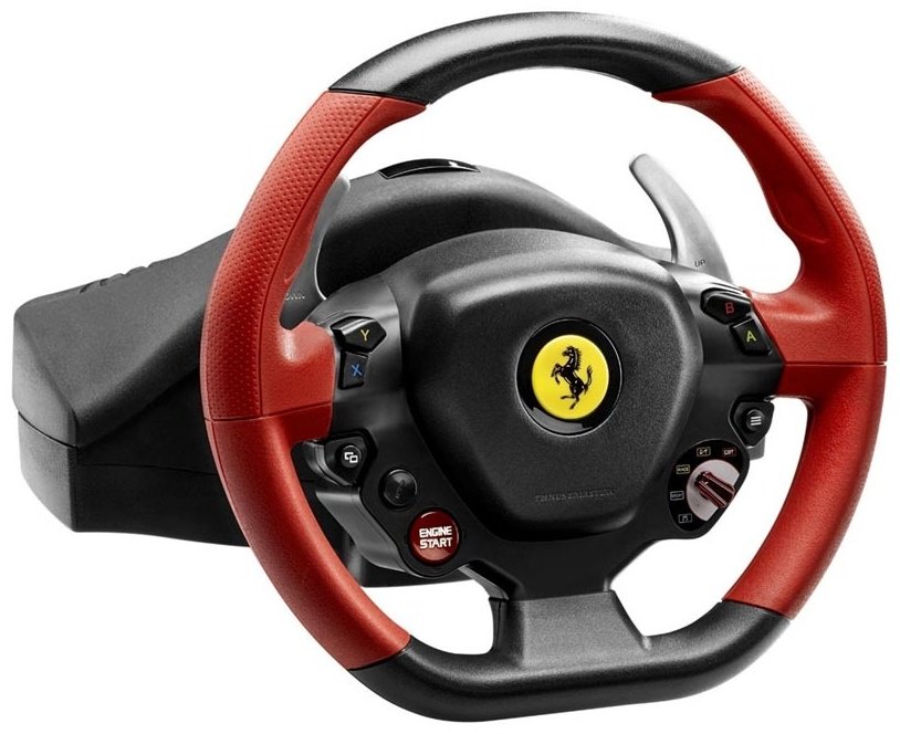 Игровой контроллер Thrustmaster Ferrari 458 Spider Racing Wheel черный-красный