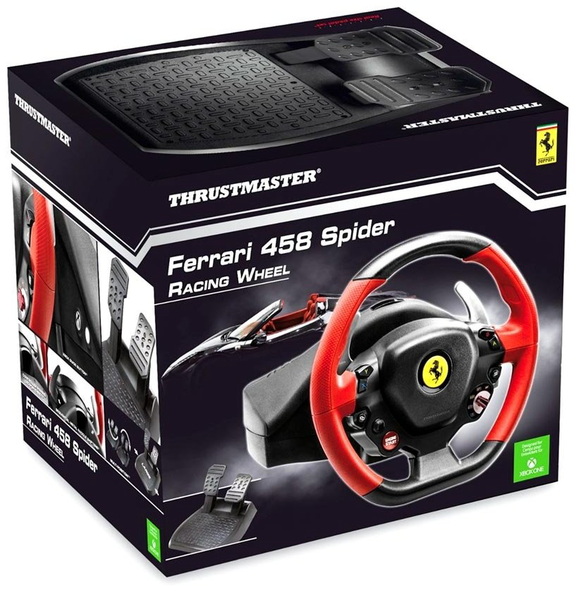 Игровой контроллер Thrustmaster Ferrari 458 Spider Racing Wheel черный-красный купить,NaN