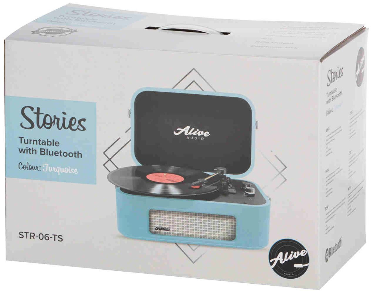 Виниловый проигрыватель ALIVE AUDIO STORIES Turquoise купить,NaN