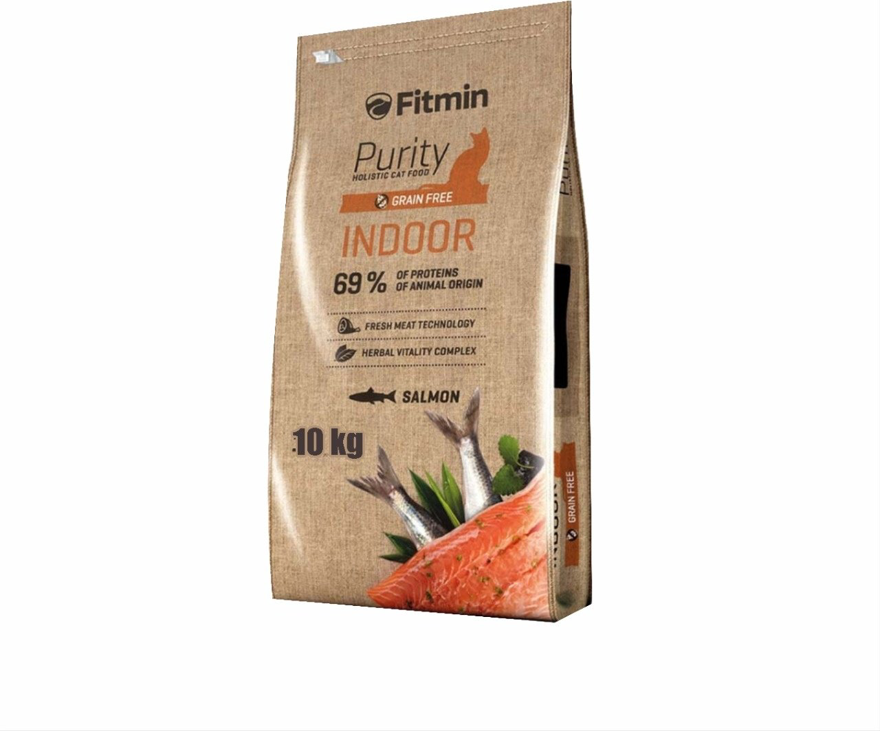 Корм Fitmin Purity Indoor для живущих в помещении лосось 10 кг купить,NaN